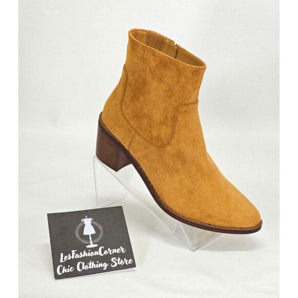NWOB J Crew Women’s Golden Brandy Suede 2” Block Heel Booties Size 9 1837 - Picture 14 of 16